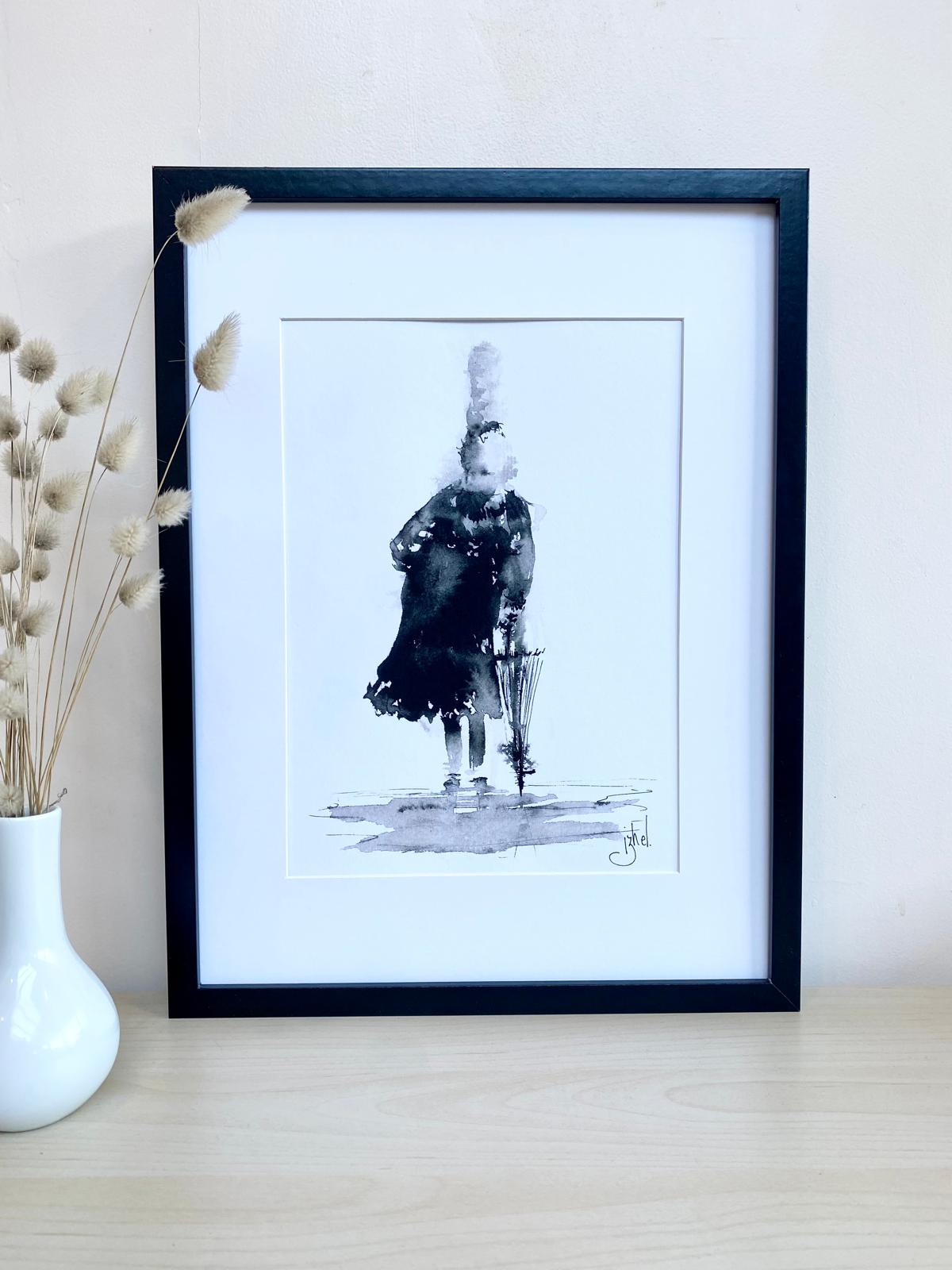 LA BIGOUDEN AU PARAPLUIE