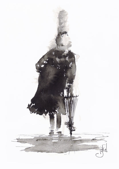 LA BIGOUDEN AU PARAPLUIE