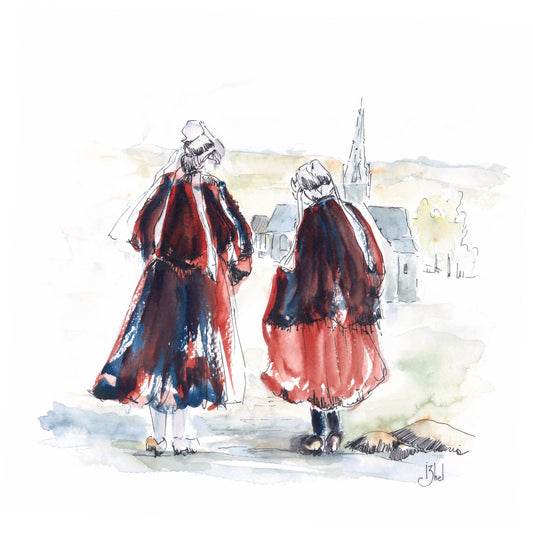 DEUX BRETONNES SUR LA DUNE